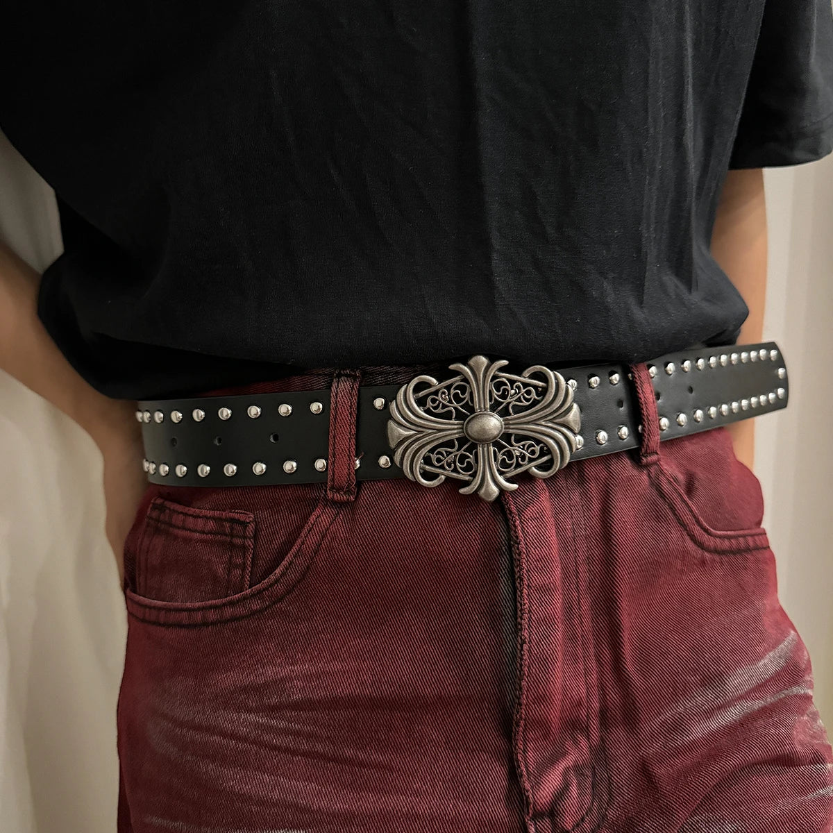 Stud Cross Belt
