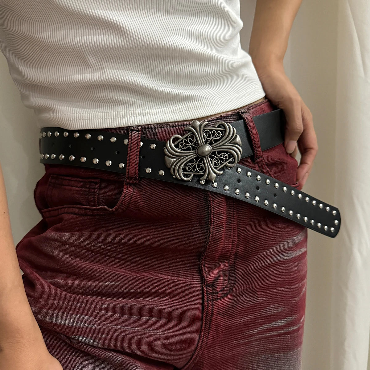 Stud Cross Belt